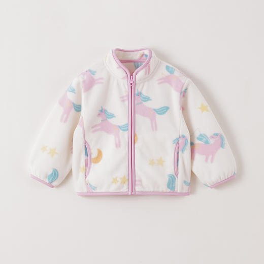 马克珍妮男女童趣味动物园摇粒绒外套2025年秋装新款551826 商品图4