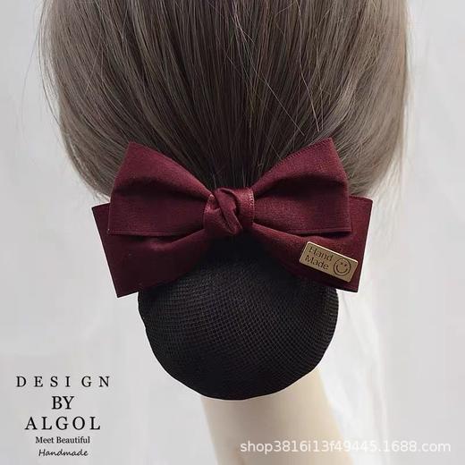 头花女职业护士发网空姐盘发网兜银行美容师酒店前台工作头饰发饰 商品图6