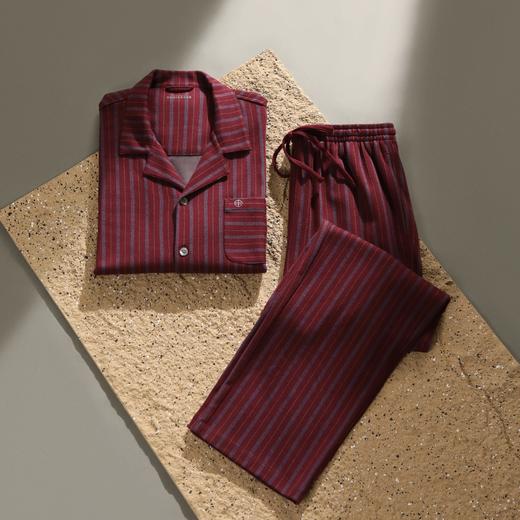 【绵羊毛火山焱】SCHIESSER德国舒雅高端铂雅莫代尔绵羊毛火山焱提花面料家居套装99/25411H 商品图2