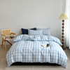 胖某来同款四件套热卖中！！【QINLAN 水洗棉条纹格子四件套】9色可选，水洗棉材质，四件套的天花板！ 商品缩略图8