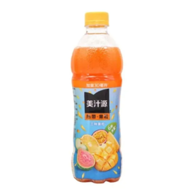 【超市】美汁源热带果粒果汁饮料450ml