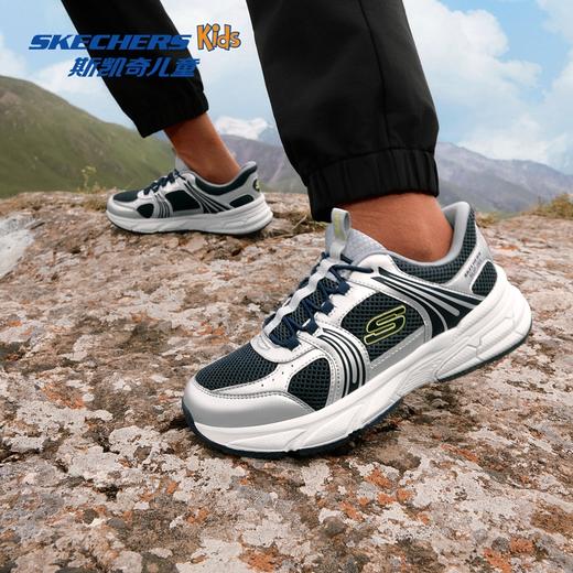 斯凯奇漫跃闪穿鞋男童一脚蹬透气运动鞋儿童舒适老爹鞋 商品图1