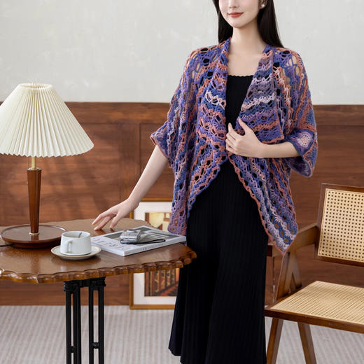 苏苏姐家游园两穿开衫手工diy钩针编织段染羊毛线毛线团材料包 商品图1