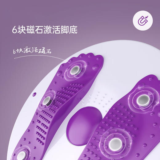 宏太（HongTai）扭腰盘扭腰机扭扭机 磁石+带拉绳款浅紫色 商品图1
