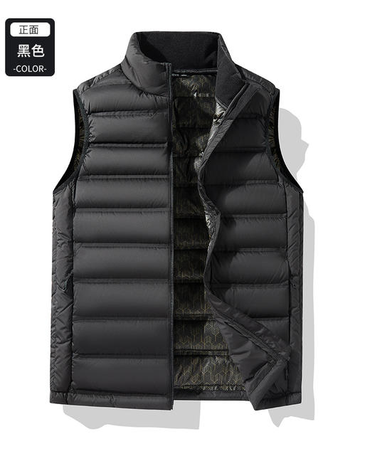 【新品热卖款 冬季必备】 90%白鸭绒男女款羽绒马甲轻便贴身保暖BS23695A-W 商品图5