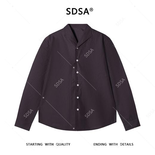 OAS931SDSA男士秋冬新款痞帅男装复古撞色竖纹长袖衬衫百搭商务时尚衬衣 商品图0