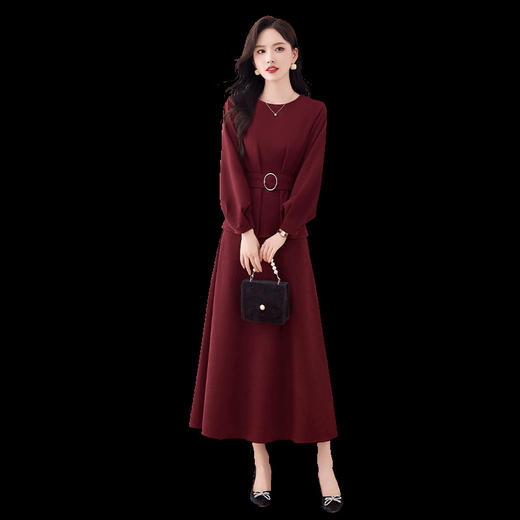 2025年新款韩系氛围感穿搭时尚气质太洋气高贵连衣裙GJC2836 商品图4