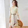 轻熟风半高领内搭针织连衣裙，气质收腰显瘦配大衣内搭打底裙CC-ML-9972 商品缩略图0
