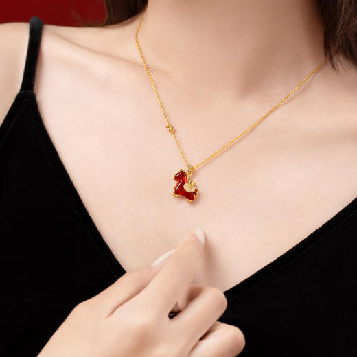 【故宫饰品】马上有福红玛瑙手链项链马年手串文创本命年生日礼物女 商品图7