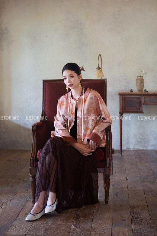 【门店同款】ENJOY秋季云敛-东方画笔绣线花外套 164843291 商品图5