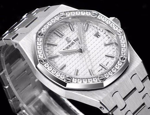 Noob official➕新女款AP 爱彼皇家橡树系列77350 77351型号机械腕表！直径34mm。搭载Calibre 5800自动上链机芯，采用该款式特别设计的玫瑰金自动摆陀（零故障）‼️‼️ 商品图14