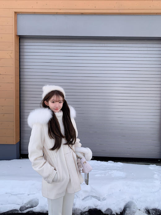 金蘑菇菇「LP 滑雪季」软妹滑雪服 / 毛呢面料 90鸭绒A级狐狸毛 商品图13