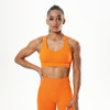 POPBASIC Highlight系列 运动健身服运动上衣无缝带胸垫落日粉 商品缩略图2