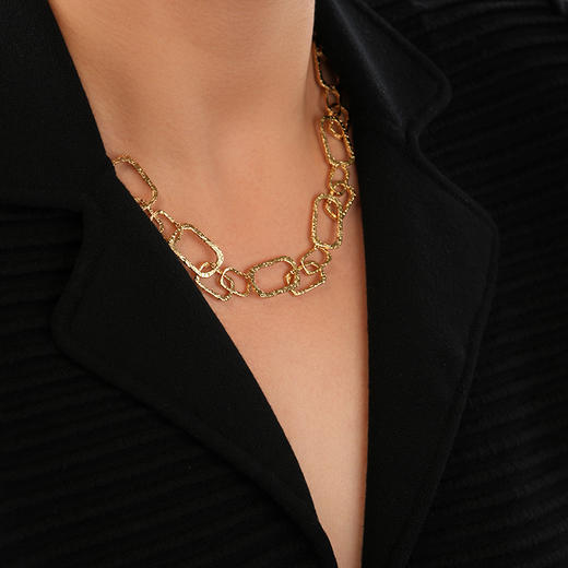 【秋季上新】Ancient Rome古罗马时期 | 罗马金/银色弧光项链 商品图5