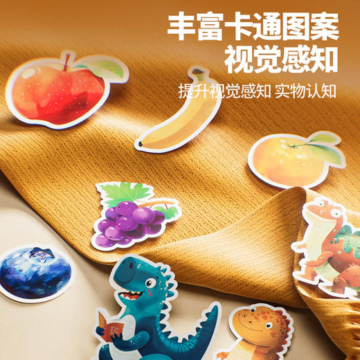 【安静粘贴撕撕书 秒变安静小宝宝】蒙氏安静宝宝撕撕书 婴幼儿启蒙早教益智玩具魔术贴1岁+ 商品图7