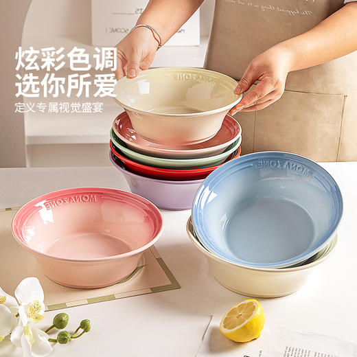 摩登主妇monazone釉下彩汤碗大号汤盆家用碗餐具泡面碗酸菜鱼大碗 商品图4