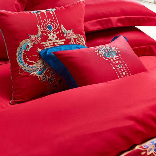 【6楼】富安娜婚庆床单四件/囍缘，牌牌价3699元，活动价1599/1699元 商品图7