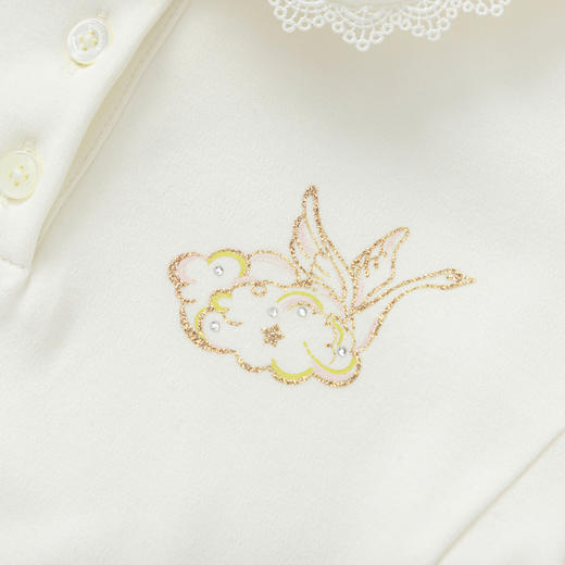 【premium】巴拉巴拉高端线冬季长袖t恤女童娃娃领精致百搭打底衫 商品图3