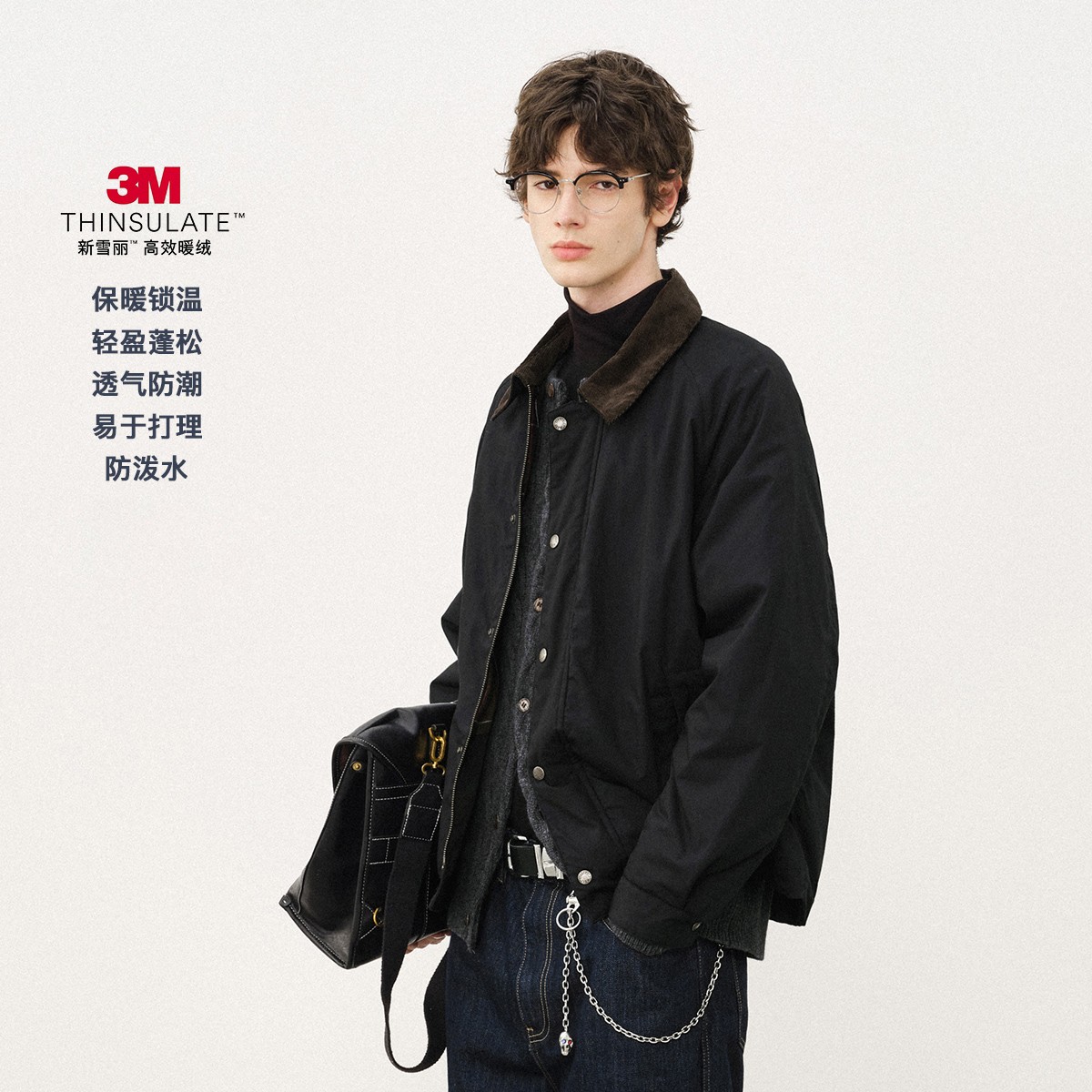 【棉服】714street防水猎装夹克秋冬3M新雪丽暖绒巴恩风外套