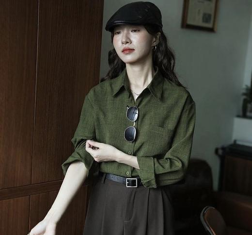 浅幼复古仙踪衬衫，宽松垂顺，轻薄舒适柔软，百搭文艺复古风！【G】 商品图0