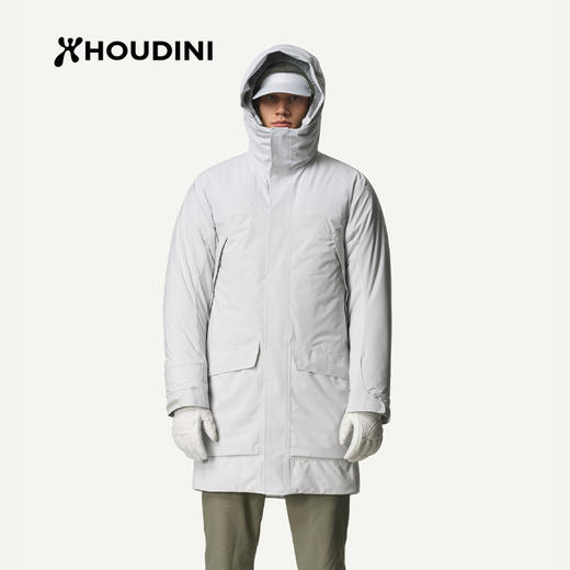 HOUDINI胡丁尼 Fall in Parka 立秋 男款保暖棉服带帽大衣外套248514 商品图0