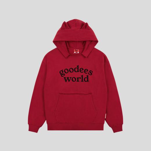 GOODBAI GOODEES 猫耳logo印花连帽卫衣 商品图3