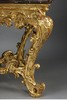 独角鹿西洋古董 18世纪中期意大利出品巴洛克风格贝纹卷叶主题铜鎏金精雕装饰红色大理石台面长桌 商品缩略图3