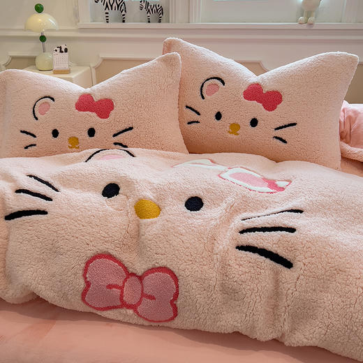 自然醒大版羊羔绒毛巾绣四件套QJ 商品图9