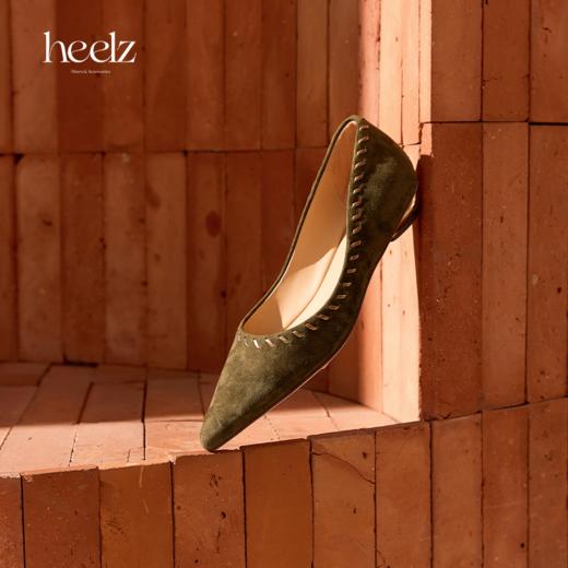 heelz设计师手工鞋履 ｜游牧风手工编织羊翻毛皮平底鞋 2公分 商品图0