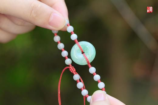 翡翠平安扣手链 商品图1