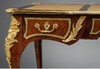 独角鹿西洋古董 19世纪法国出品路易十五风格铜鎏金精雕装饰玫瑰木嵌皮革台面书桌 商品缩略图2
