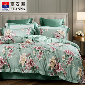 【6楼】富安娜温暖床单四件/百合凝香，牌牌价3860~4160元，活动价888元大小同价，再赠送零压对枕1对