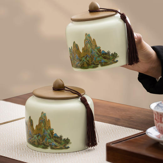 高山流水双罐大红袍礼盒，精选优质大红袍，制茶大师监制，送人自饮皆可 商品图2