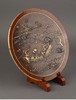 独角鹿西洋古董 1880年代日本明治时期出品《渔乐图》主题镀金银精雕装饰赤铜赏盘 商品缩略图1