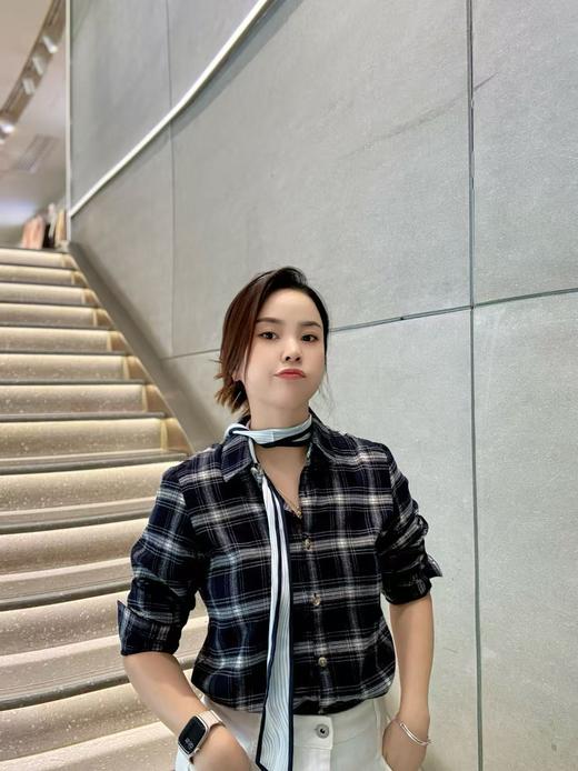 佐丹奴女装SS25商场新款梭织格子衬衫05345609 商品图7