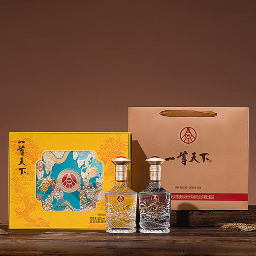 五粮液 52度 一尊天下礼盒 浓香型白酒 500ml*2瓶 商品图3