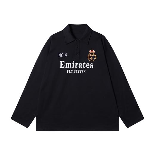 D911SDSA男士秋冬新款痞帅男装潮牌刺绣印花字母翻领长袖T恤百搭上衣 商品图1