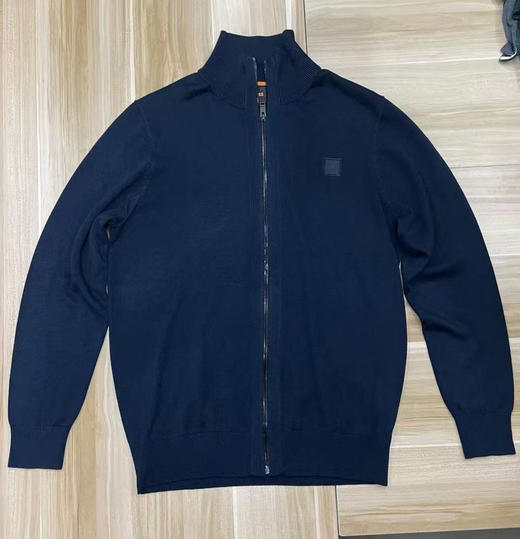 原单正品 BOSS男士秋款棉羊绒混纺针织夹克 商品图3