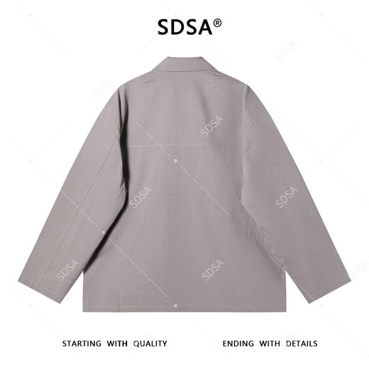 OAS917SDSA男士秋冬新款痞帅男装潮牌纯色翻领工装夹克外套时尚休闲上衣 商品图4