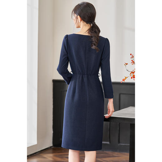 剩S/M/L 米思阳2026春季新品【法式茶歇裙】春季气质优雅开叉设计连衣裙女3931 商品图2