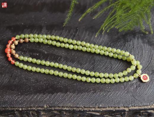 和田玉黄玉珠串 珠径：6mm 商品图2