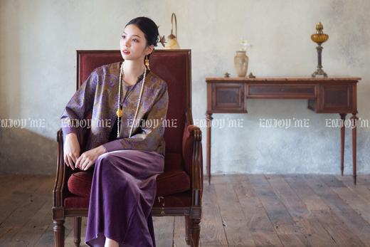 【门店同款】ENJOY秋季云敛-东方画笔紫菱宝华国风外套 166598137 商品图5