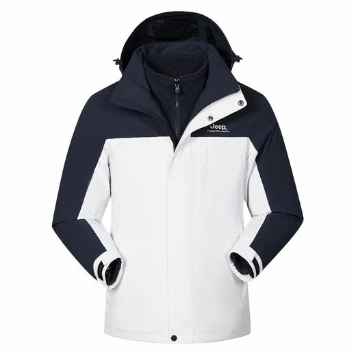 【春上新】 【5折】6楼吉普JEEP男式冲锋衣抓绒两件套J532194006吊牌价2399折后价1199 商品图0