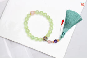 葡萄石十八子手串