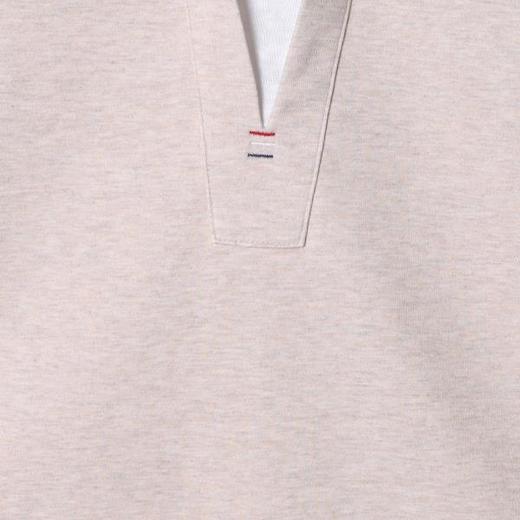 T8030SDSA男士秋冬新款痞帅男装设计感假两件V领长袖T恤纯色休闲风简约 商品图3