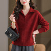 翻领针织开衫外搭，时尚高级感上衣气质减龄毛衣CC-5-6570 商品缩略图3