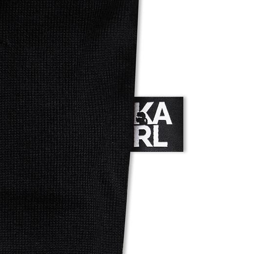 【KARL LAGERFELD】撞色logo提花圆领套头薄毛衫 商品图12