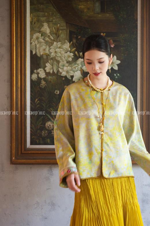 【门店同款】ENJOY秋季云敛-东方画笔晕染袖口刺绣外套 164843514 商品图2