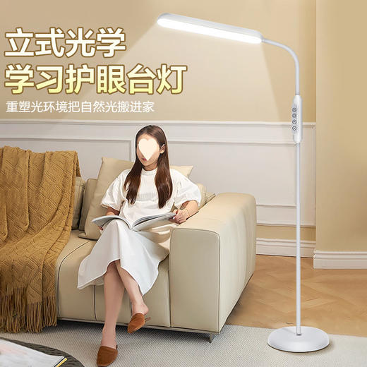 【专为儿童设计！AAA级健康照明】多档调光调色，LED学习落地灯护眼大路灯家居卧室床头灯ins风新款落地式台灯家用。rb 商品图2