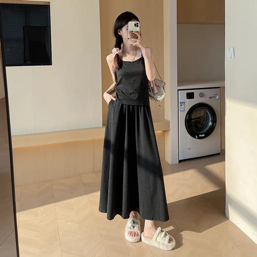 （69元韩系糯米三件套 开衫＋吊带＋裙子/裤子两款任选，超软糯巨划算！）韩系针织开衫吊带半身裙裤子套装气质套装 商品图4